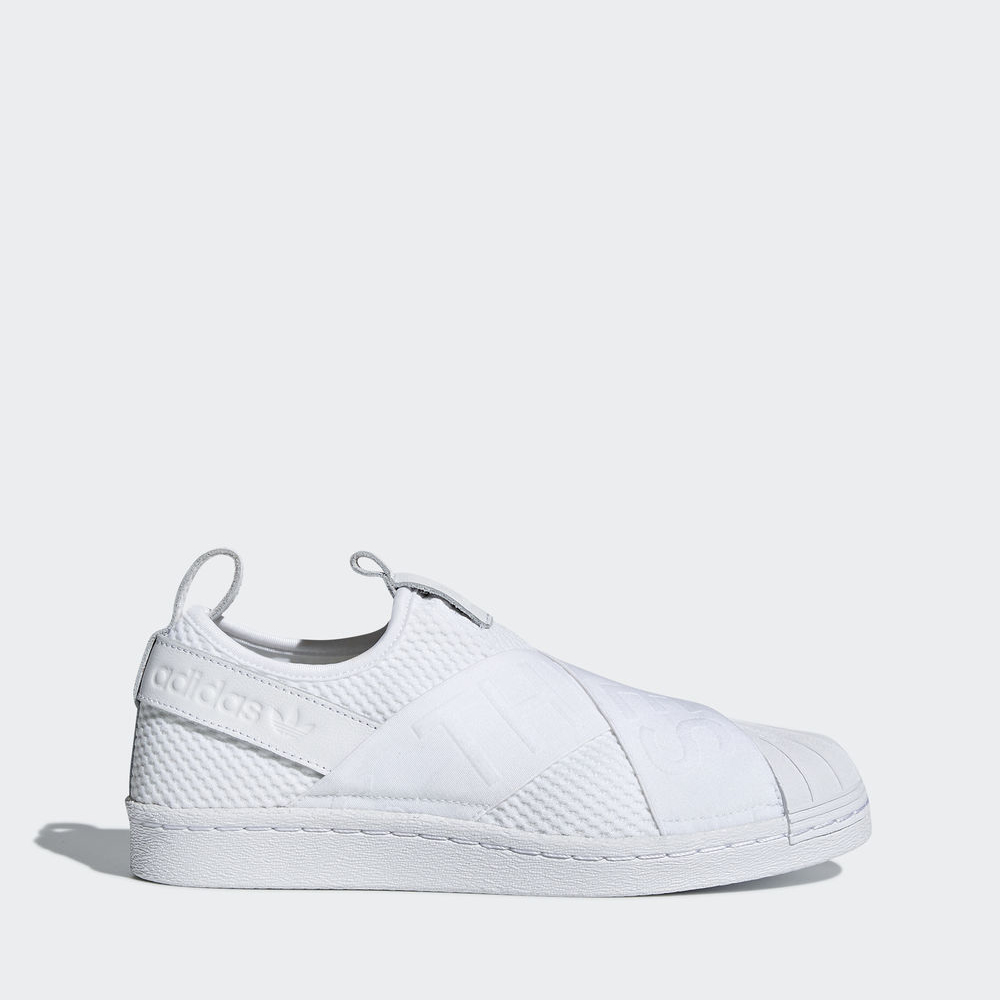 Adidas Superstar Slip-on - Originals γυναικεια - Ασπρα/Ασπρα/Μαυρα,Μέγεθος: EU 36 – 54 2/3 (527EQJKM